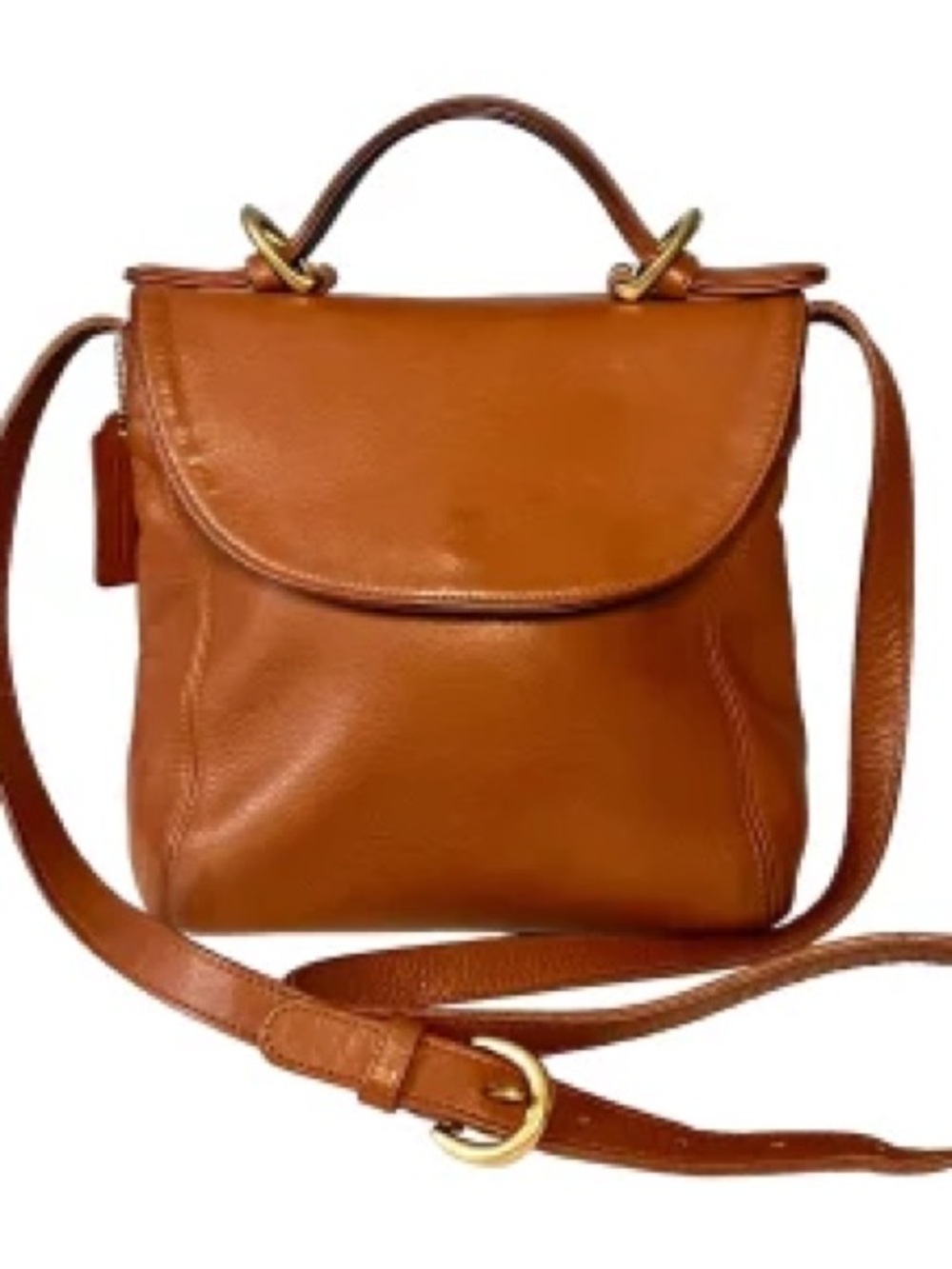 VINTAGE Coach Soho Handle Bag #4158 British Tan crossbody